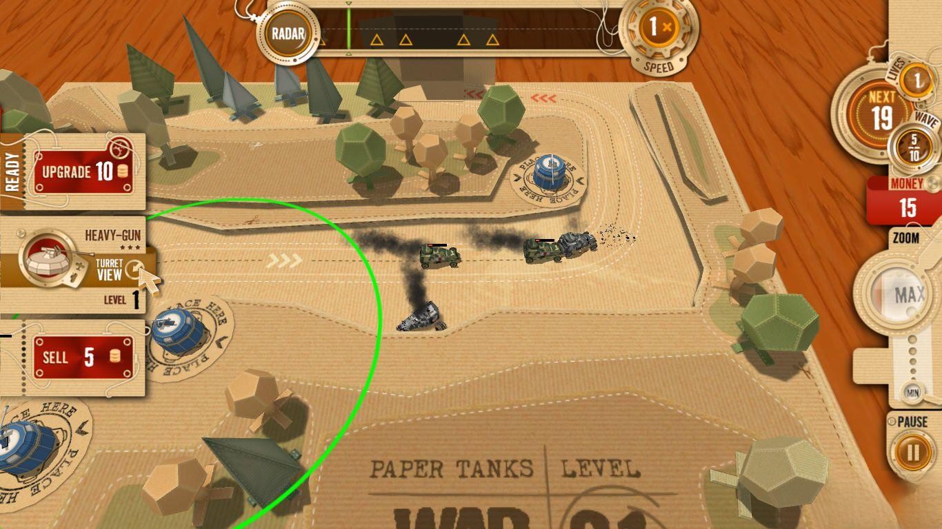 纸箱坦克战争 绿色免费版(War in a Box: Paper Tanks)